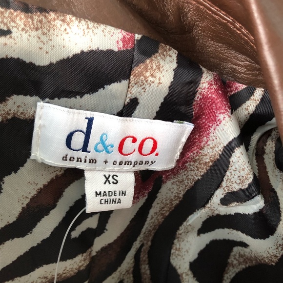 🤎 Denim & Co Leather blazer black ECU - Picture 7 of 8